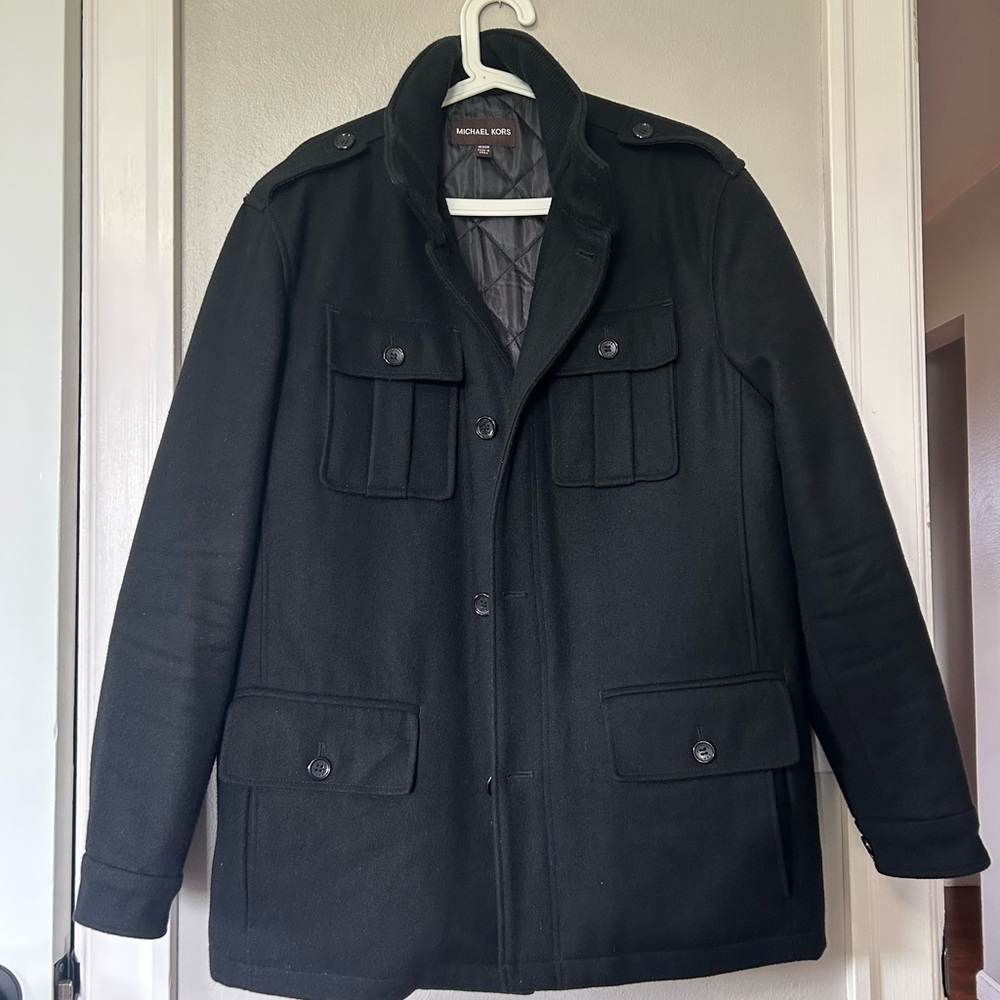 Michael Kors Black Wool Jacket